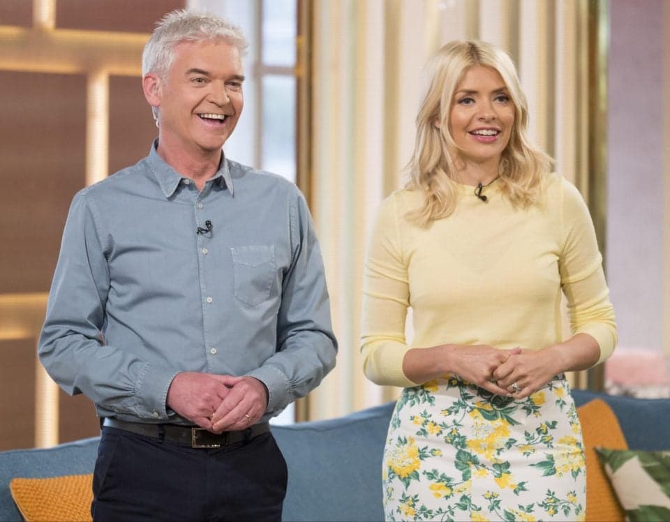 Phillip Schofield e Holly Willoughby no programa This Morning (Foto: Reprodução)