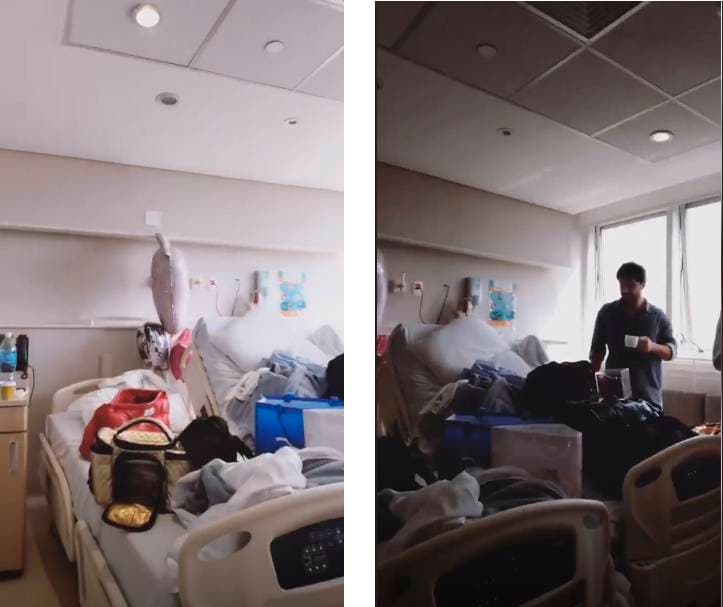 Sabrina Sato mostra bagunça em quarto de hospital (Reprodução/Instagram)