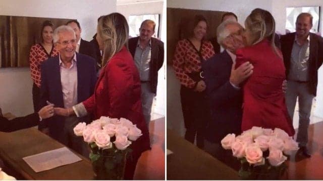 Com noiva 44 anos mais nova, Carlos Alberto de Nóbrega, aos 82 anos, se casa pela terceira vez