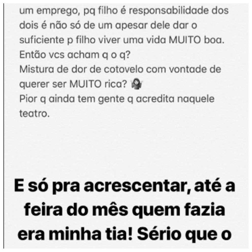 Prima do cantor Wesley Safadão resolveu entrar na briga Prima do cantor Wesley Safadão resolveu entrar na briga