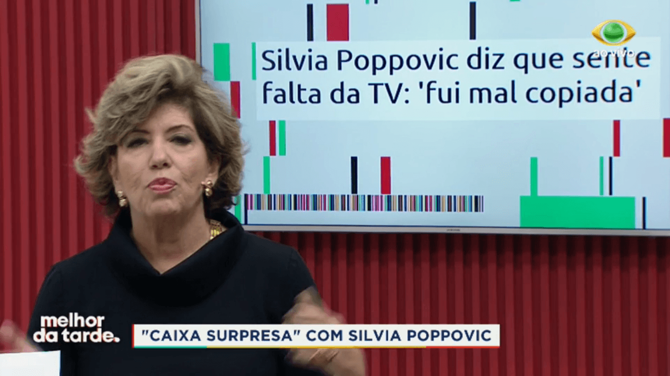 Silvia Poppovic no Melhor da Tarde (Foto: Reprodução)