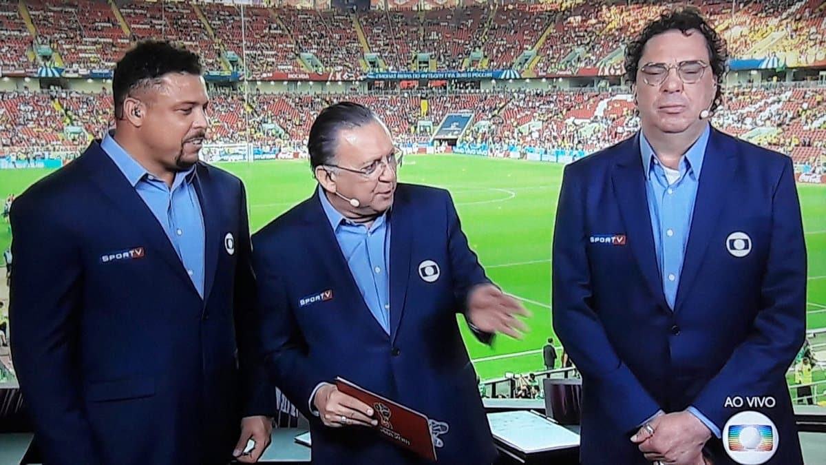 Casagrande estava entre o time que cobriu a Copa do Mundo na Globo (Foto: Reprodução/Globo)