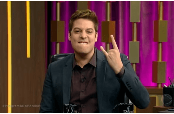 Fábio Porchat em seu programa na Record. (Foto: Reprodução)
