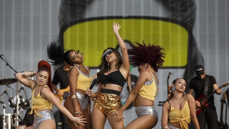 Anitta durante apresentação no Rock in Rio (Foto: Reprodução) Anitta durante apresentação no Rock in Rio (Foto: Reprodução)