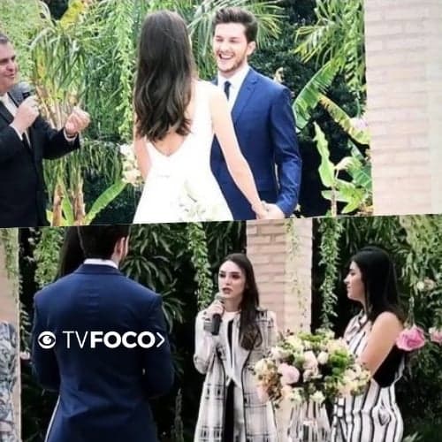 Klebber Toledo e Camila Queiroz se casam em cerimônia íntima e recebem bênção de famosos