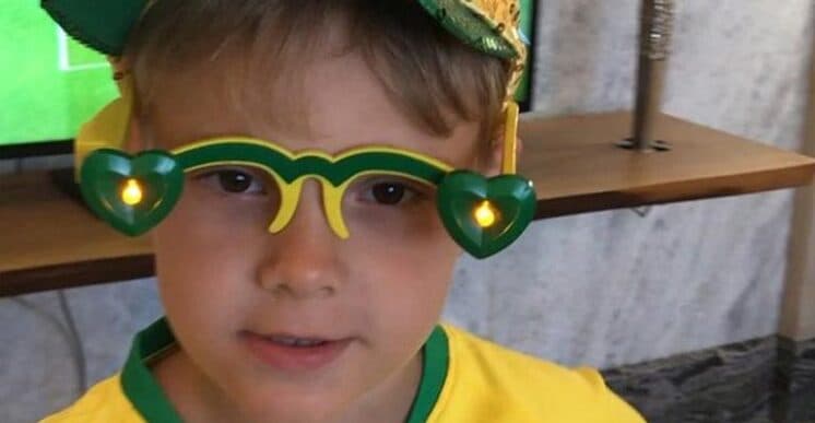 Filho de Neymar manda recado para o pai antes do jogo