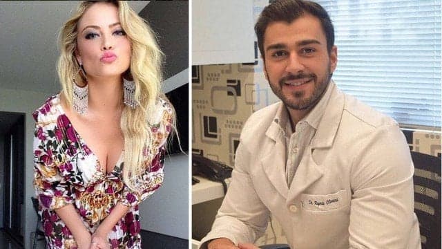 Após reatar namoro, Ellen Rocche reaparece com nutricionista e troca beijos em festa