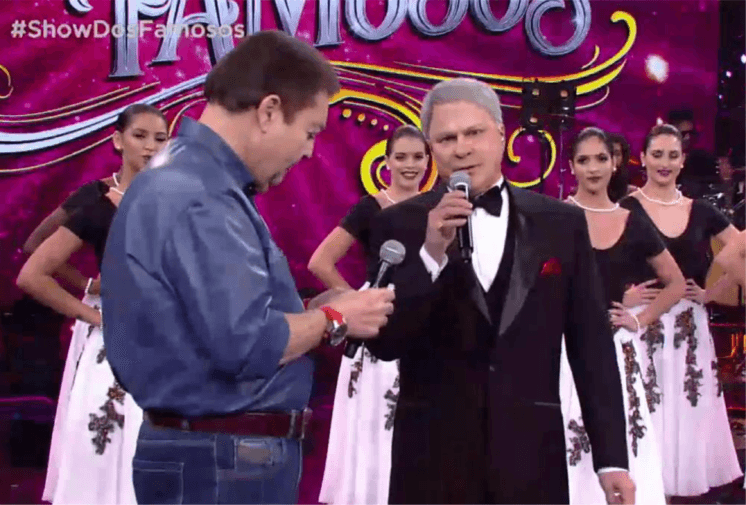 Paulo Ricardo não aceita críticas e dá "cortada" em Miguel Falabella no Show dos Famosos