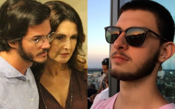 Tulio Gadêlha, namorado de Fátima Bernardes, bebe com filho da apresentadora e declara: "Meu enteado"