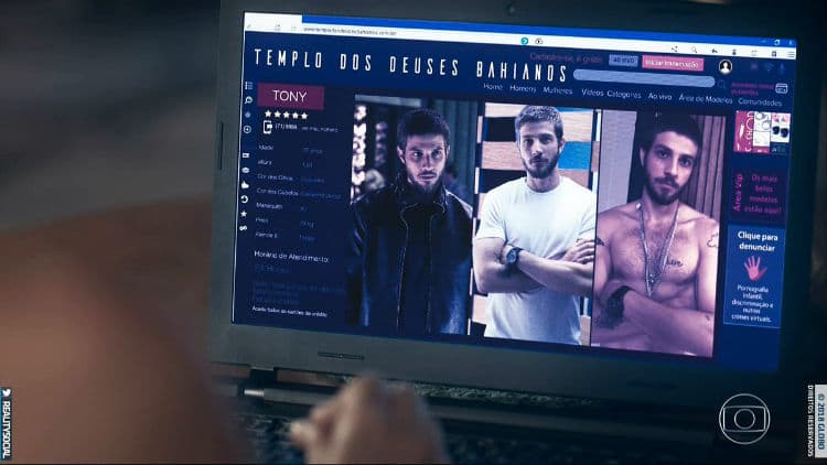 Site com erro de português em Segundo Sol (Foto: Reprodução)