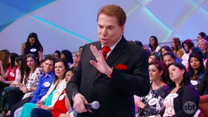 Silvio Santos em seu programa. (Foto: Reprodução/SBT)