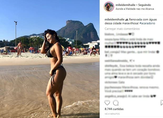 Mileide Mihaile manda indireta em localização (Foto: Reprodução/Instagram) Mileide Mihaile manda indireta em localização (Foto: Reprodução/Instagram)