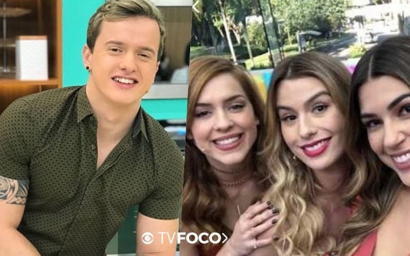 Aaron Tura conta uma fofoca do Vídeo Show (Foto montagem)