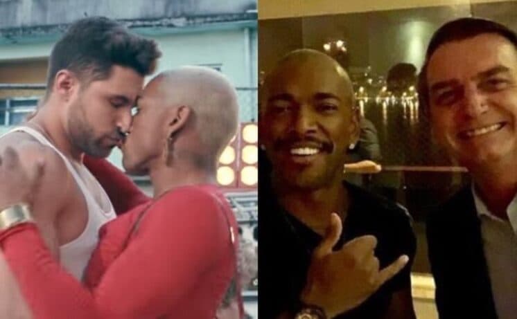 Modelo que deu beijão em Nego do Borel sai em defesa do cantor após ele ser hostilizado por clipe