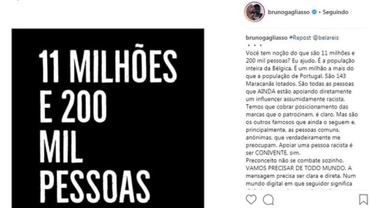 Post de Bruno Gagliasso (Foto: Reprodução/Instagram) Post de Bruno Gagliasso (Foto: Reprodução/Instagram)