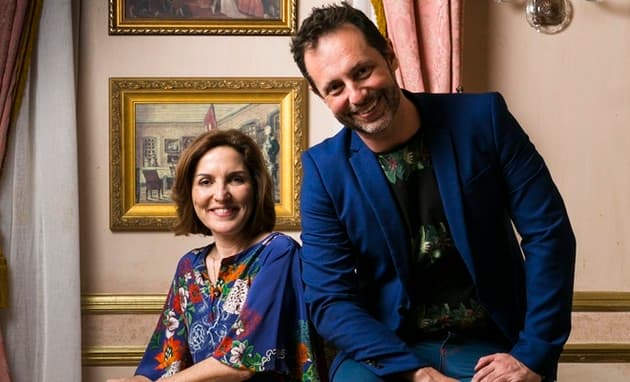 Thereza Falcão e Alessandro Marson, autores da Globo (Foto: TV Globo / Raquel)