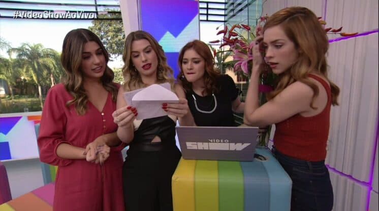 Sophia Abrahão erra no Vídeo Show e é corrigida por ex-BBBs