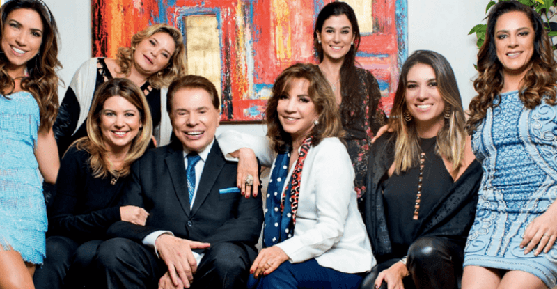 Silvio Santos e as filhas (Foto: Divulgação)