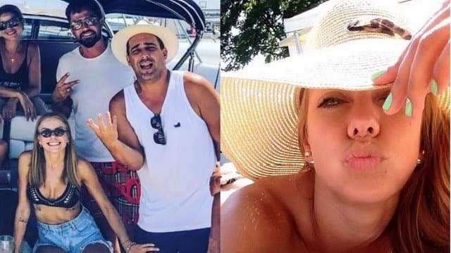 Bastante discreto, André Marques surpreende ao comemorar três anos de namoro com ucraniana em Ibiza