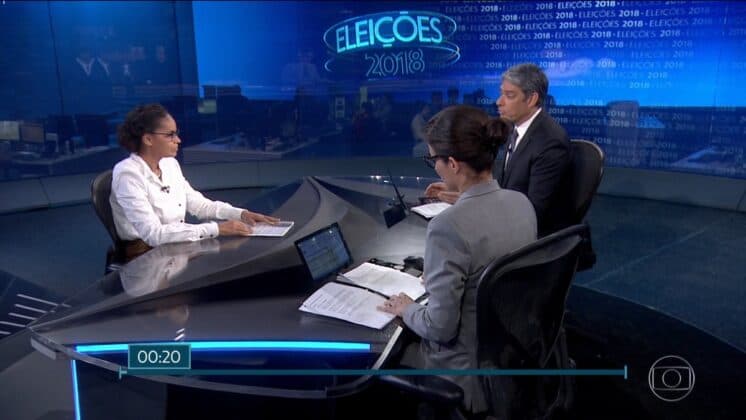 William Bonner tenta entender posicionamentos de Marina Silva e clima esquenta no Jornal Nacional