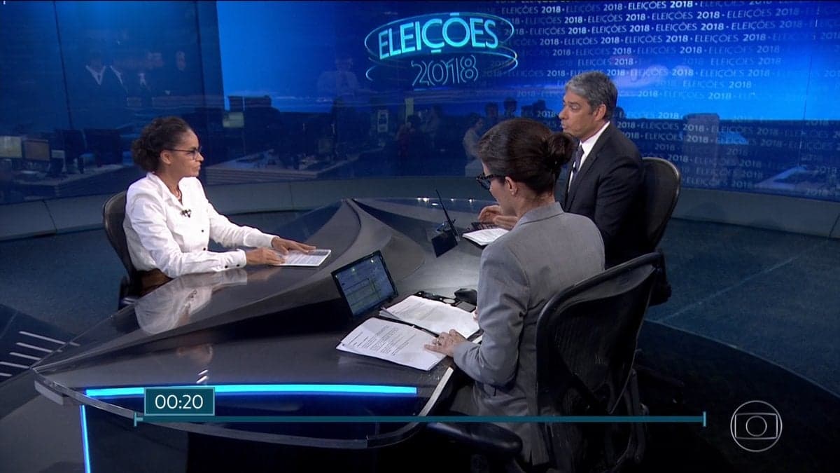 Marina Silva no Jornal Nacional (Foto: Divulgação) Marina Silva no Jornal Nacional (Foto: Divulgação)