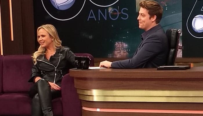 Eliana vai à Record gravar programa de Fábio Porchat e recebe mensagem de diretor