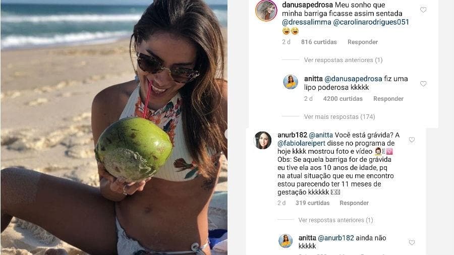 Anitta responde seguidores (Foto: Reprodução)