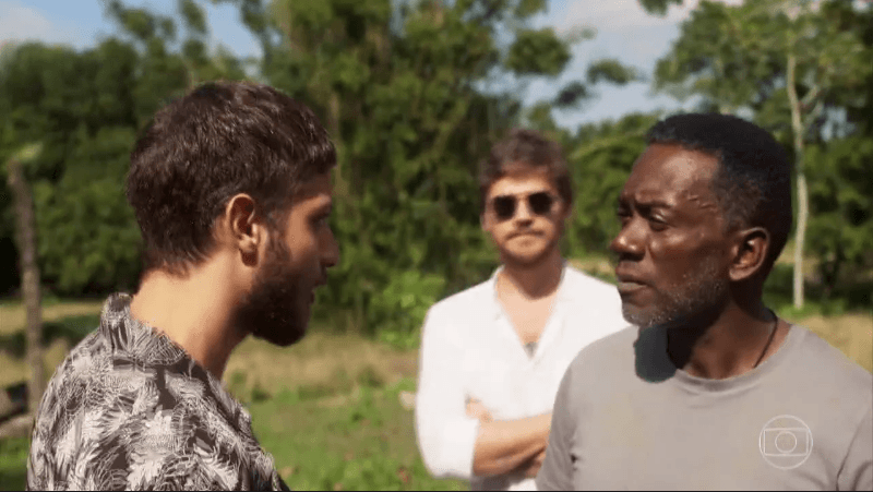 Ícaro (Chay Suede), Beto (Emilio Dantas) e Belmiro em cena de Segundo Sol (Foto: Reprodução/Globo) Ícaro (Chay Suede), Beto (Emilio Dantas) e Belmiro em cena de Segundo Sol (Foto: Reprodução/Globo)