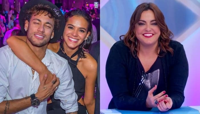 No Programa Silvio Santos, Fabíola Reipert faz insinuação polêmica sobre Bruna Marquezine e Neymar Jr