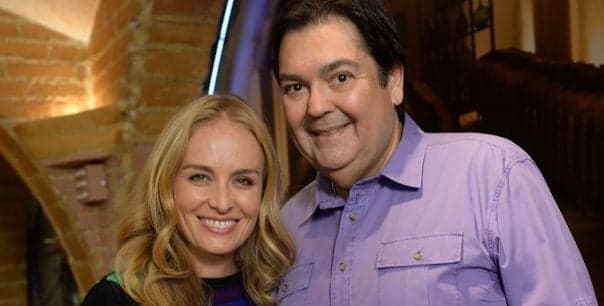 Faustão está tentando convencer Angélica a participar do Dança dos Famosos