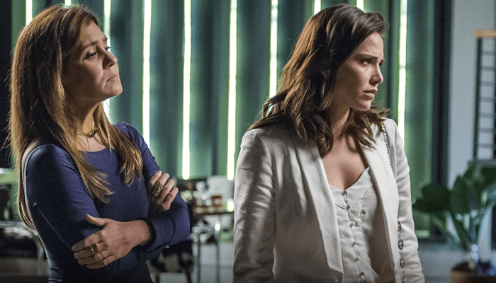 Segundo Sol: Laureta e Karola propõem golpe à Rosa e ela fica horrorizada
