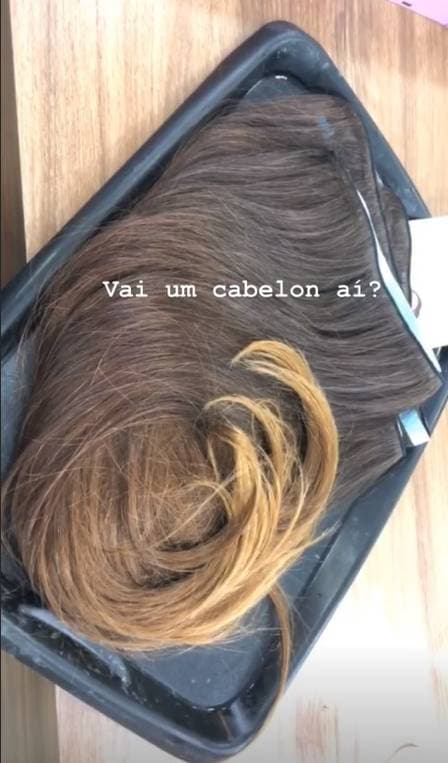 Cabelo de Letícia Almeida (Foto: Reprodução) Cabelo de Letícia Almeida (Foto: Reprodução)