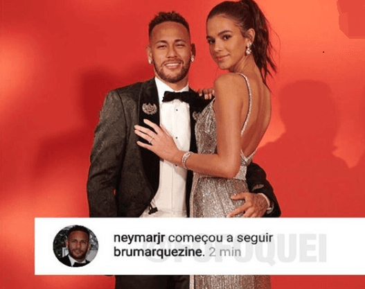 Após parar e voltar a seguir Bruna Marquezine, Neymar se posiciona e explica o que aconteceu
