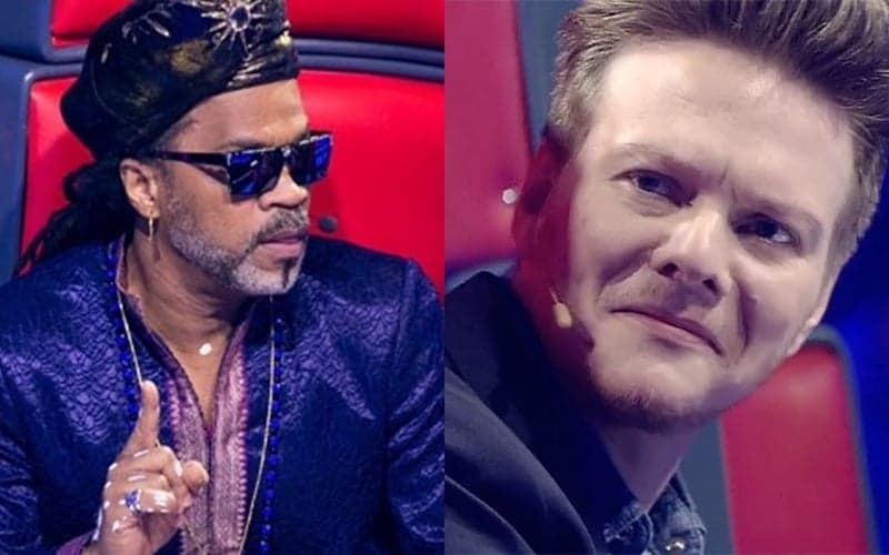 Carlinhos e Michel Teló no The Voice Brasil (Foto: Reprodução) Carlinhos e Michel Teló no The Voice Brasil (Foto: Reprodução)
