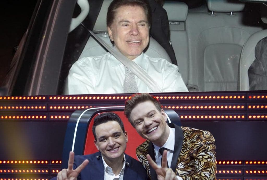 Silvio Santos e Michel Teló do The Voice Brasil estão no Subiu, desceu de hoje Silvio Santos e Michel Teló do The Voice Brasil estão no Subiu, desceu de hoje