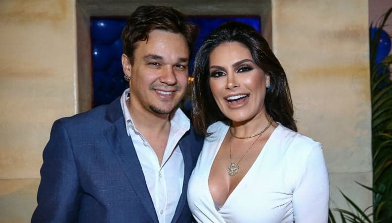 Leandro e a esposa, Natália Guimarães (Foto: Divulgação)
