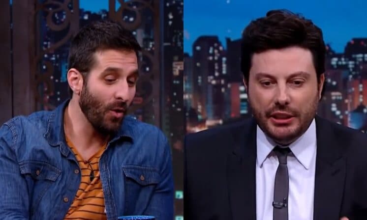 Público aponta má vontade de Danilo Gentili em entrevista com Rafinha Bastos: "foi feita por fazer"