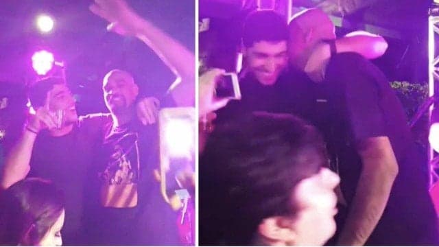 Separado de Anitta, Thiago Magalhães promove festão e se diverte com Adriano Imperador