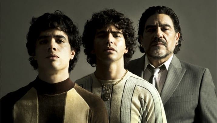 Imagem divulgada pela Amazon com atores que interpretarão Maradona em nova série. (Foto: Amazon Prime Video/Divulgação) Imagem divulgada pela Amazon com atores que interpretarão Maradona em nova série. (Foto: Amazon Prime Video/Divulgação)