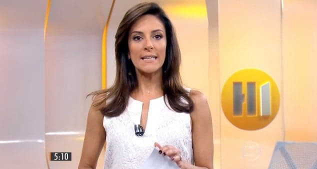 Monalisa Perrone em Hora 1 da Globo (Foto: Reprodução) Monalisa Perrone em Hora 1 da Globo (Foto: Reprodução)