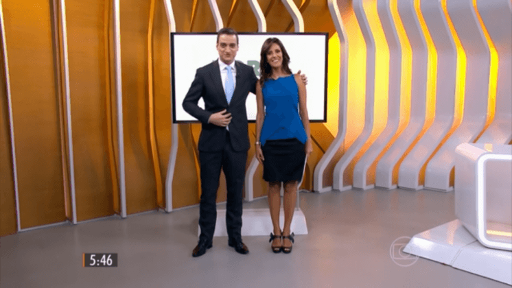 Apresentadora da Globo serve pão de barata na boca de jornalista, que reage