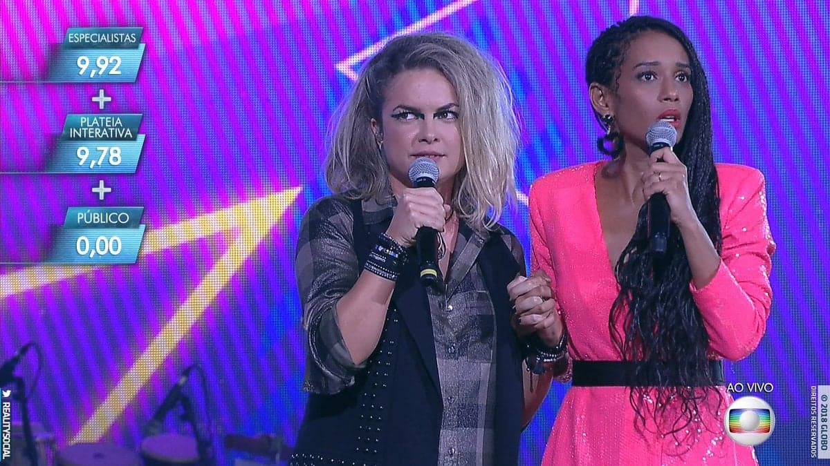 Lua Blanco e Taís Araújo no PopStar da Globo (Foto: Reprodução/TV Globo)