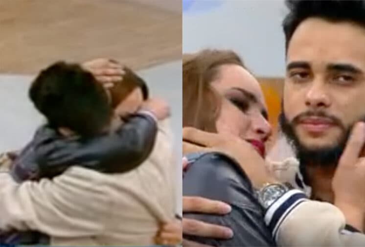 Marido de Perlla a encontra na Record e detalhe chama a atenção