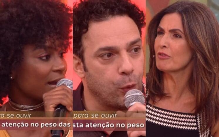 Ator da Globo desdenha de cabelo afro e Fátima Bernardes precisa intervir