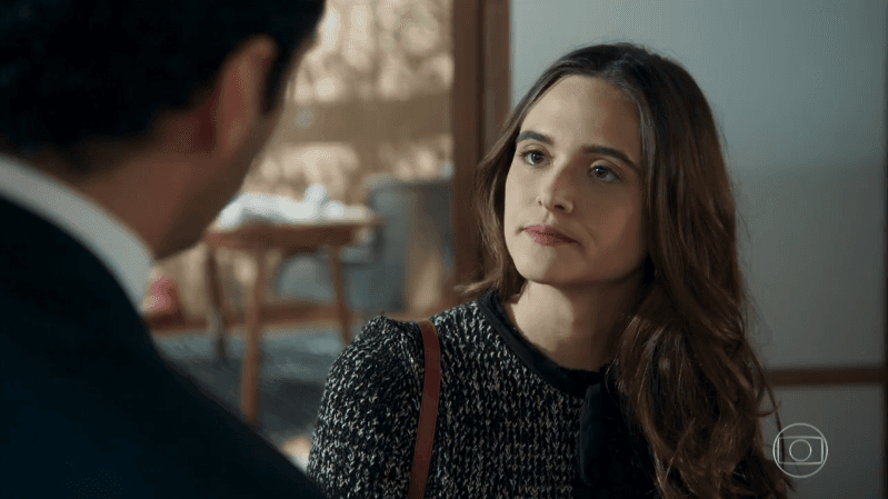 Marocas (Juliana Paiva) em cena de O Tempo Não Para (Foto: Reprodução/Globo) Marocas (Juliana Paiva) em cena de O Tempo Não Para (Foto: Reprodução/Globo)