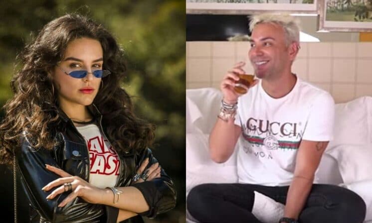 Novos contratados da Globo, Kéfera e Matheus Mazzafera surgem em festa rodeados de seguranças e chamam a atenção