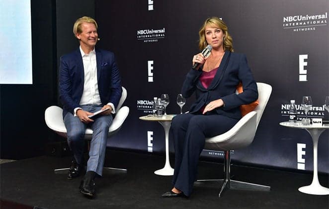 Fora da Globo, Luana Piovani participa de lançamento de programa na TV paga