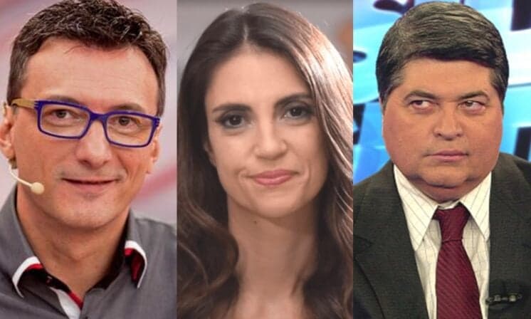 Rejeitados? Chris Flores foi vetada em comemoração da Record, mas não ficou magoada; Datena e Britto Jr também foram esquecidos
