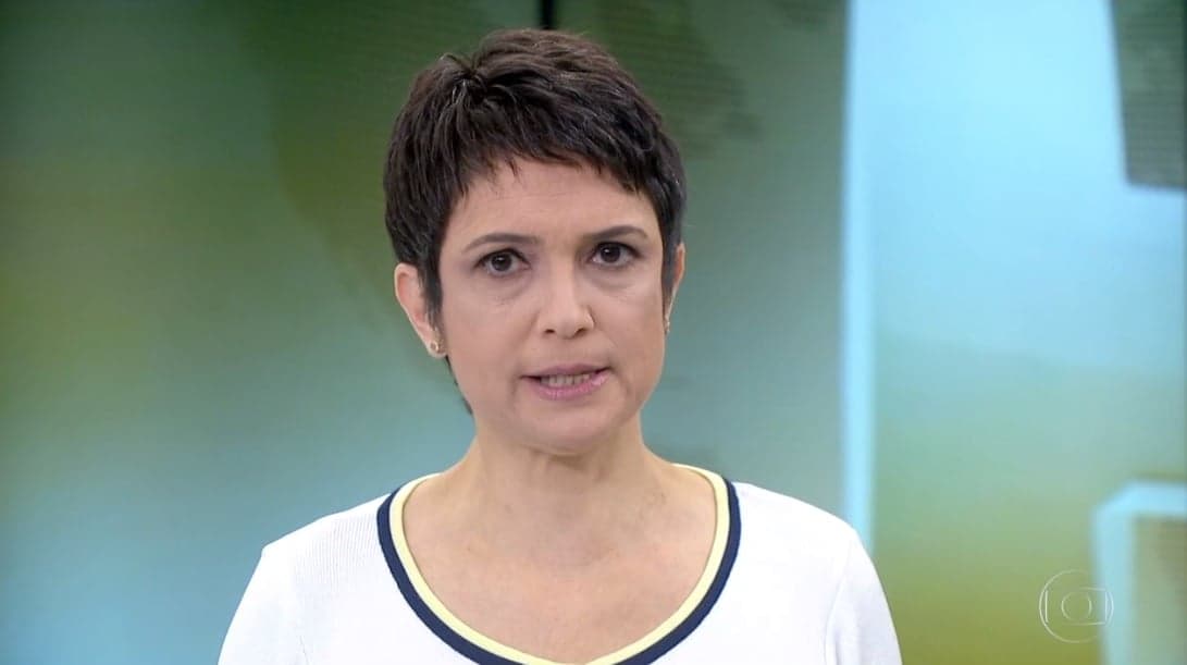 Sandra Annenberg comanda o Jornal Hoje (Foto: Reprodução/Globo) Sandra Annenberg comanda o Jornal Hoje (Foto: Reprodução/Globo)