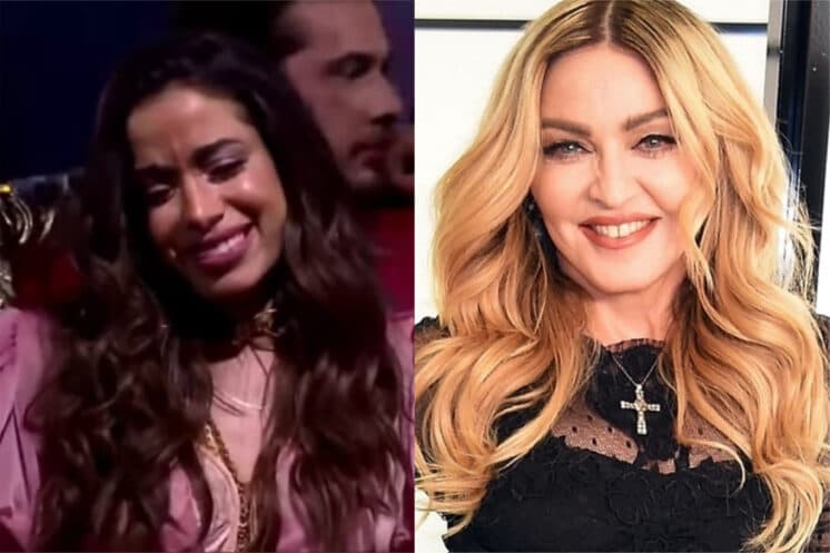 Anitta passa mal em estúdio antes de encontrar Madonna e se desespera